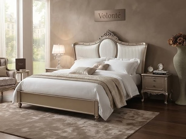 Champagne Neo-Classic Bed